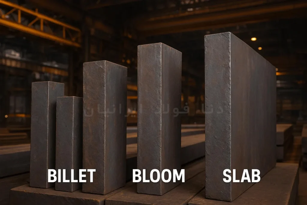 انواع شمش فولادی